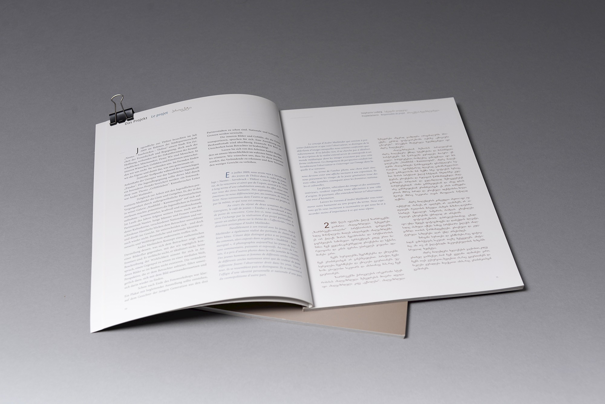Ralf Leis Grafikdesign Saarbrücken Fotodokumentation Nantes – Saarbrücken – Tblissi